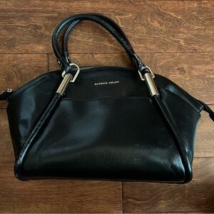 Antonio Melani Black Leather Handbag